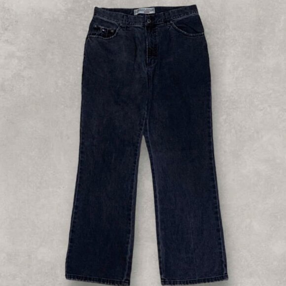 Denim - Vintage Black Wash Straight Leg Jeans